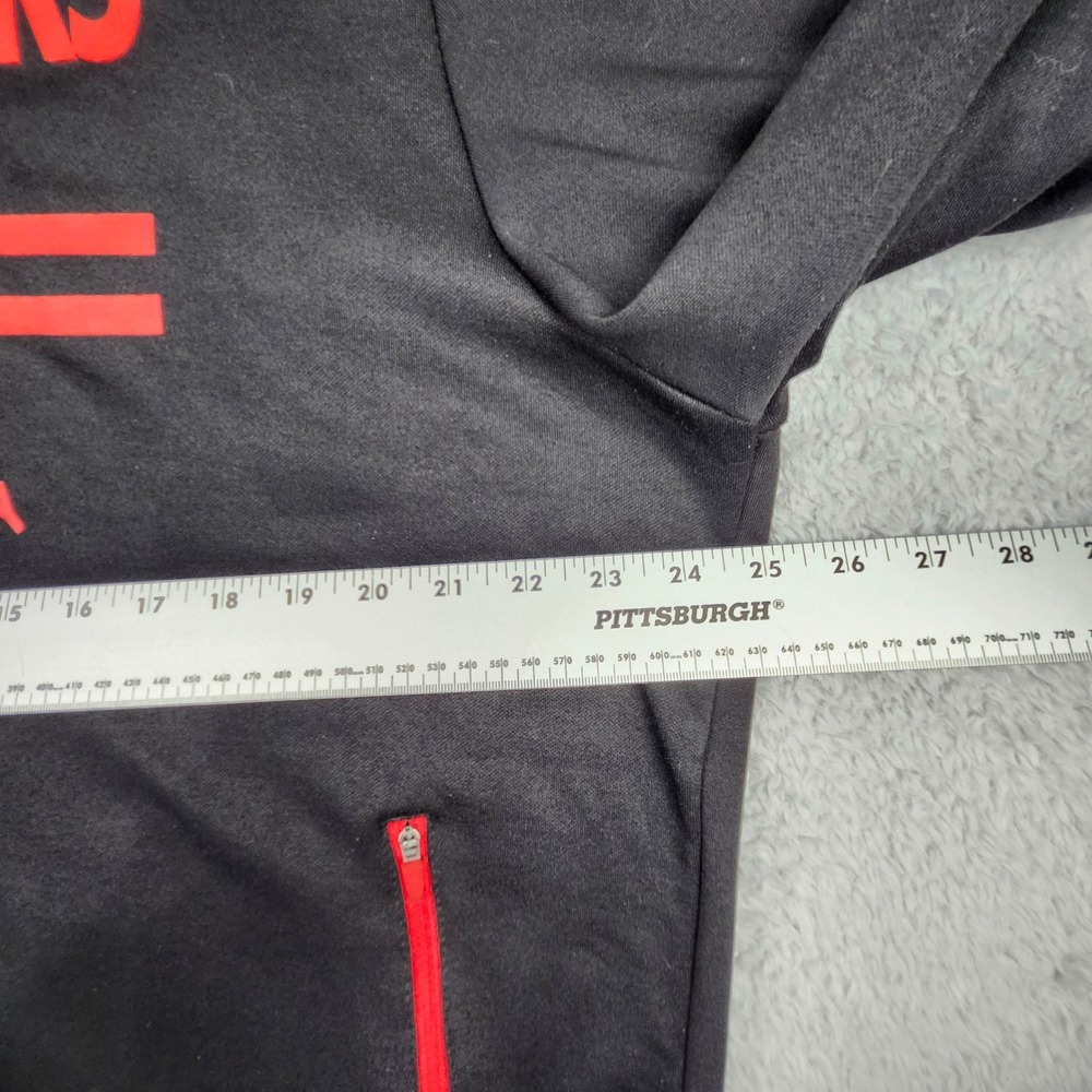 NFL Team Apparel Tampa Bay Buccaneers Hoodie Mens XL Black Red Sport Fleece - Picture 7 of 10